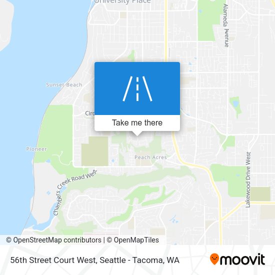 Mapa de 56th Street Court West