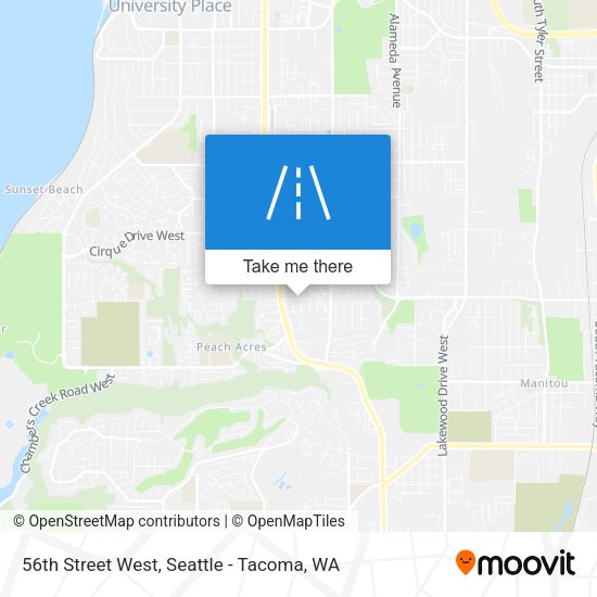 Mapa de 56th Street West