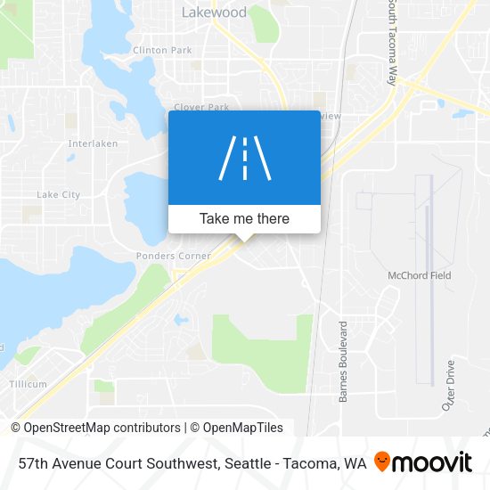 57th Avenue Court Southwest map