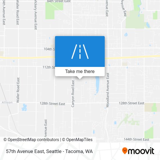 57th Avenue East map