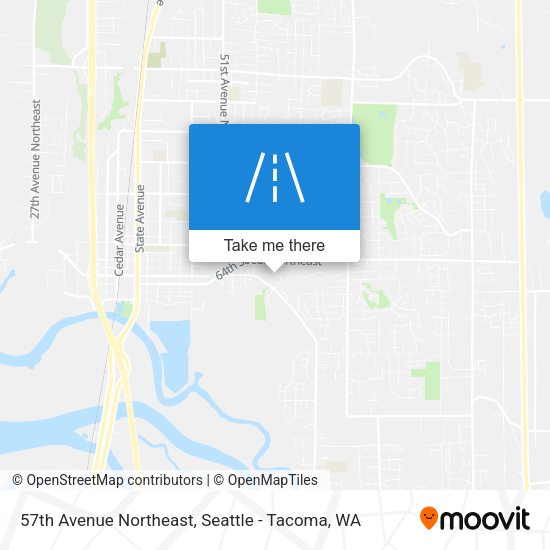57th Avenue Northeast map