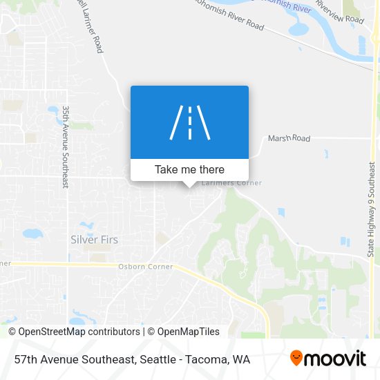 57th Avenue Southeast map