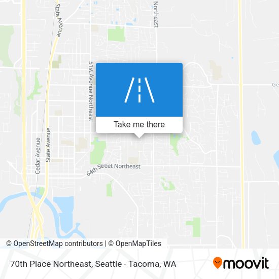 Mapa de 70th Place Northeast