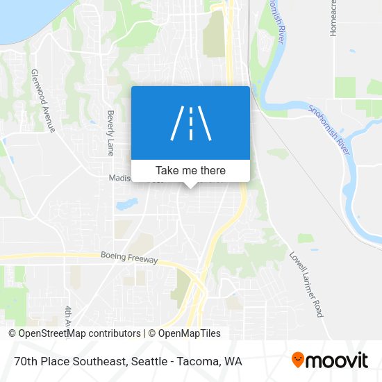 Mapa de 70th Place Southeast