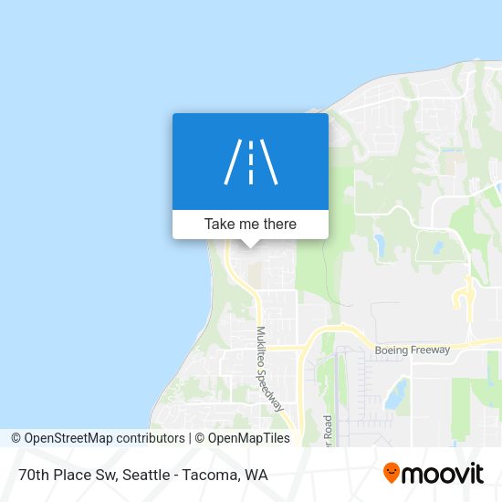 70th Place Sw map