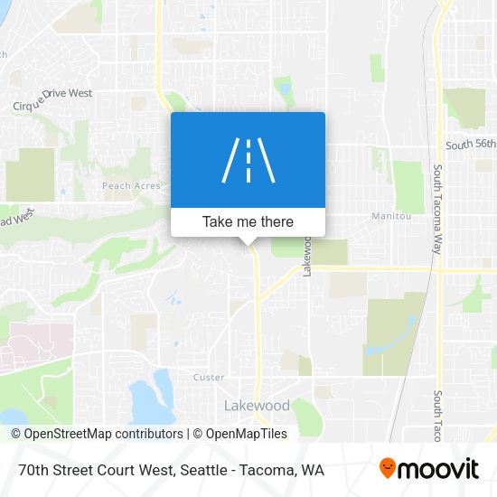 Mapa de 70th Street Court West