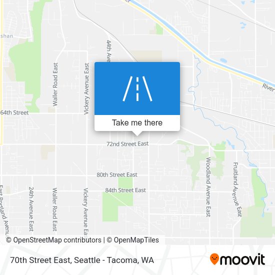 70th Street East map