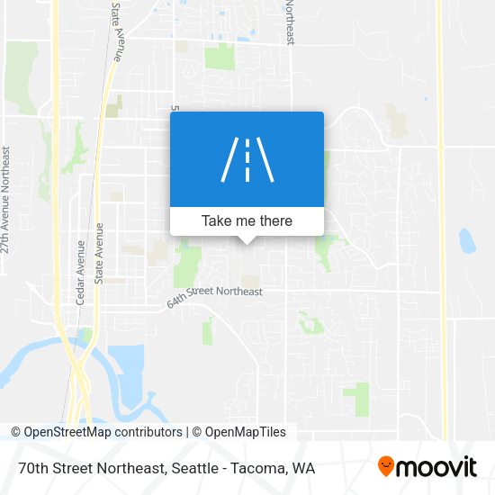 70th Street Northeast map
