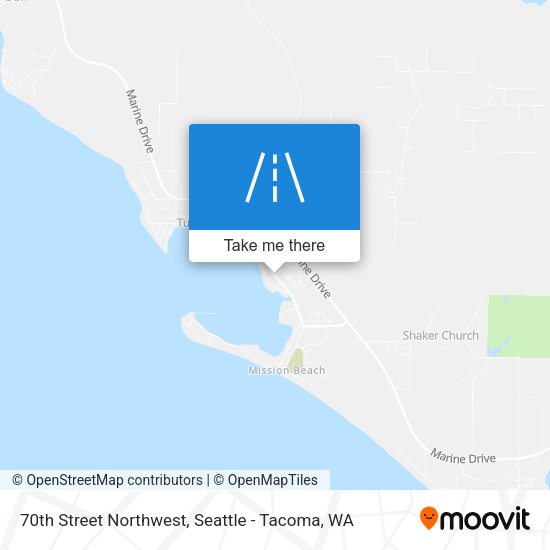 Mapa de 70th Street Northwest