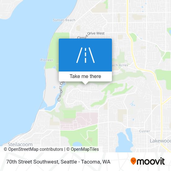 70th Street Southwest map