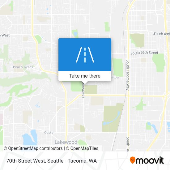 Mapa de 70th Street West