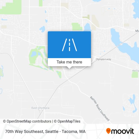 70th Way Southeast map
