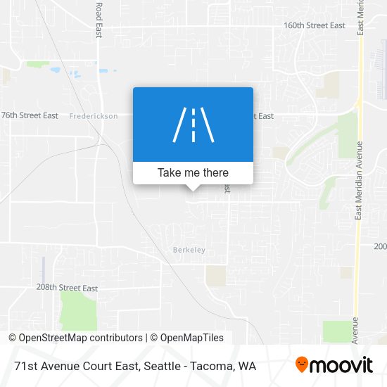 71st Avenue Court East map
