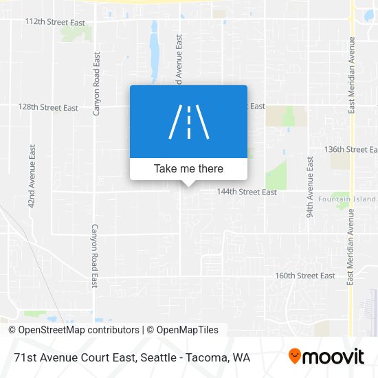 71st Avenue Court East map
