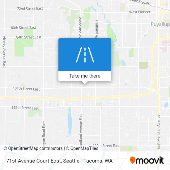 Mapa de 71st Avenue Court East