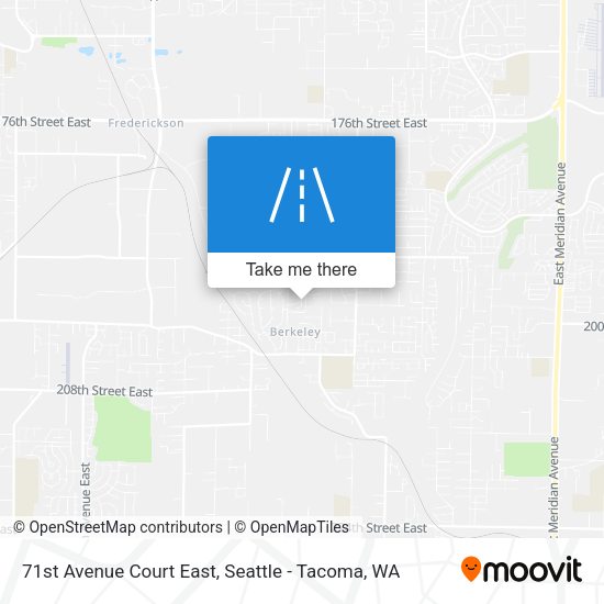 71st Avenue Court East map
