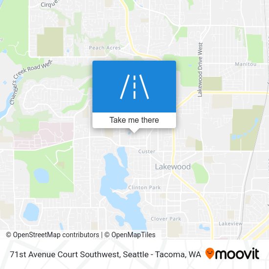71st Avenue Court Southwest map