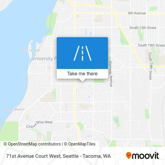 Mapa de 71st Avenue Court West