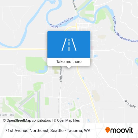 71st Avenue Northeast map