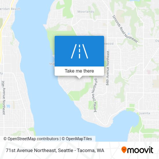 71st Avenue Northeast map