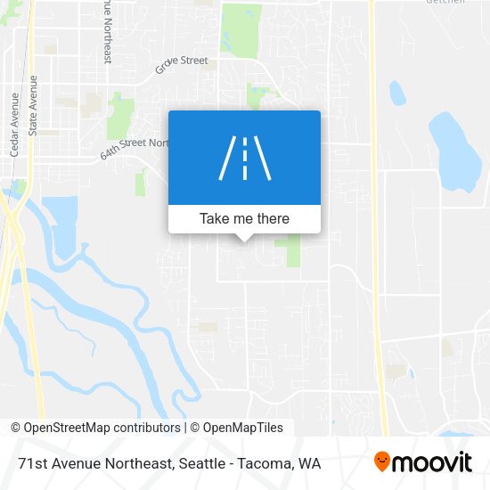 71st Avenue Northeast map