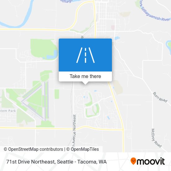 71st Drive Northeast map