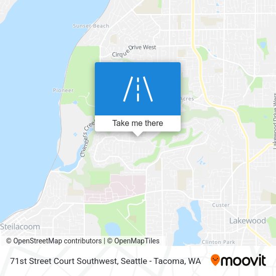 71st Street Court Southwest map