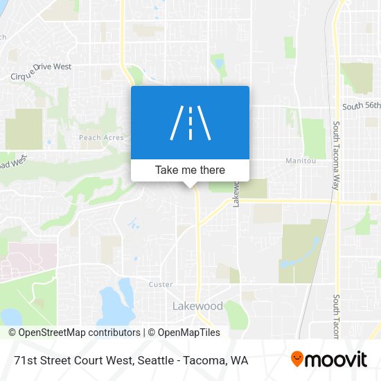 Mapa de 71st Street Court West