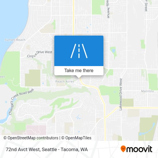 72nd Avct West map