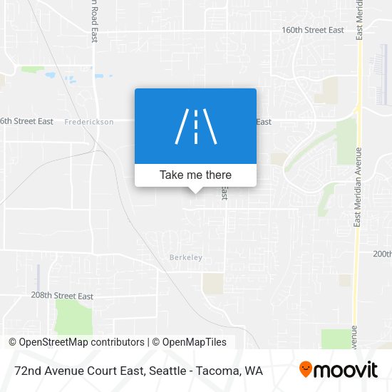 Mapa de 72nd Avenue Court East