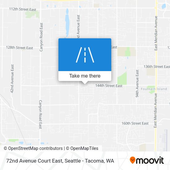 72nd Avenue Court East map