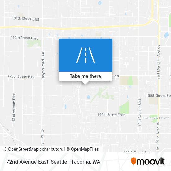 Mapa de 72nd Avenue East