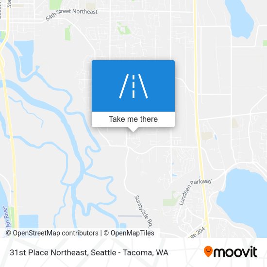 31st Place Northeast map