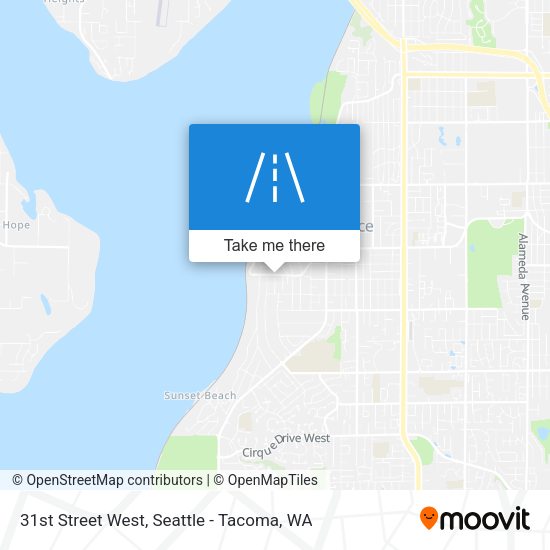 31st Street West map