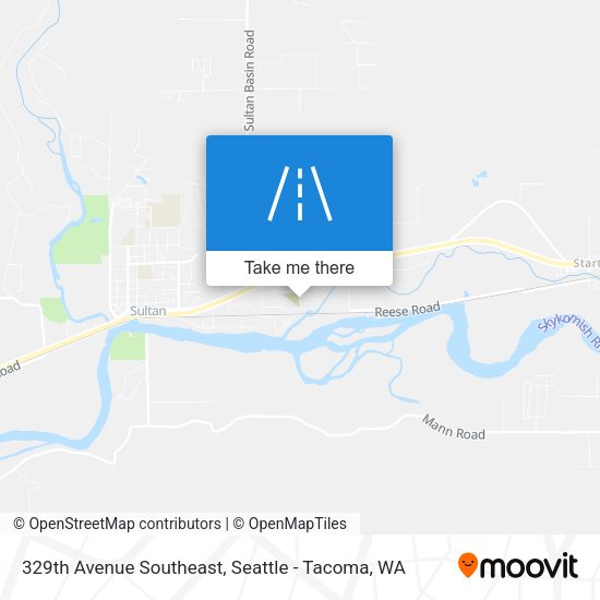 329th Avenue Southeast map