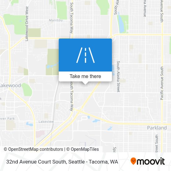 32nd Avenue Court South map