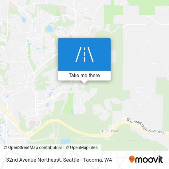 32nd Avenue Northeast map