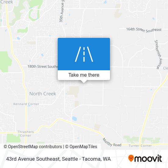 Mapa de 43rd Avenue Southeast