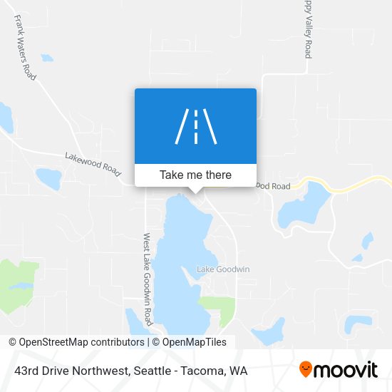 43rd Drive Northwest map
