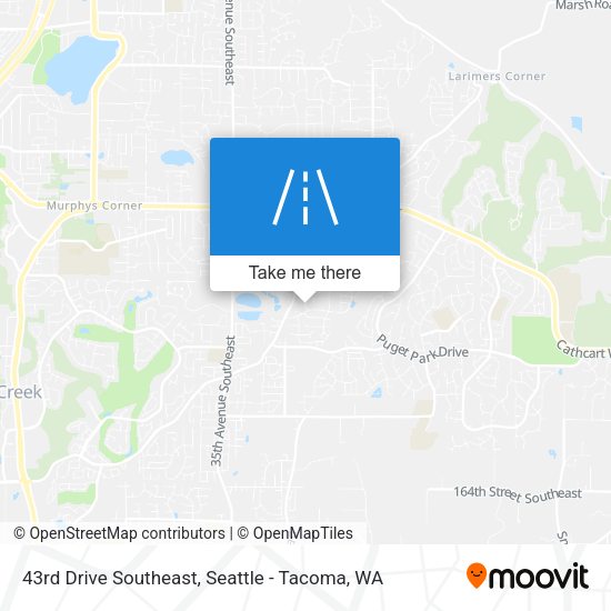 43rd Drive Southeast map