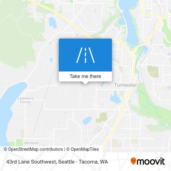 43rd Lane Southwest map