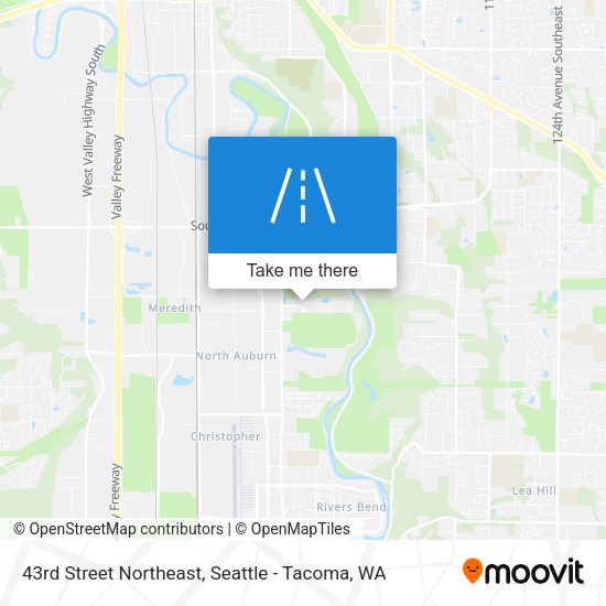 43rd Street Northeast map