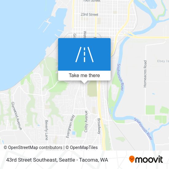 Mapa de 43rd Street Southeast