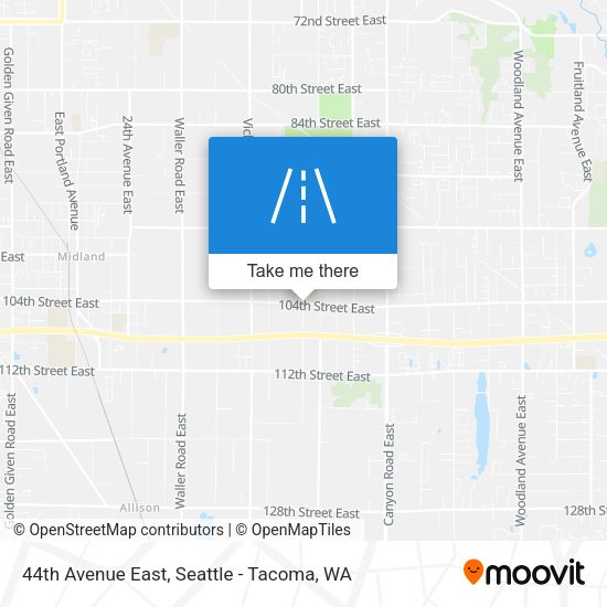 Mapa de 44th Avenue East
