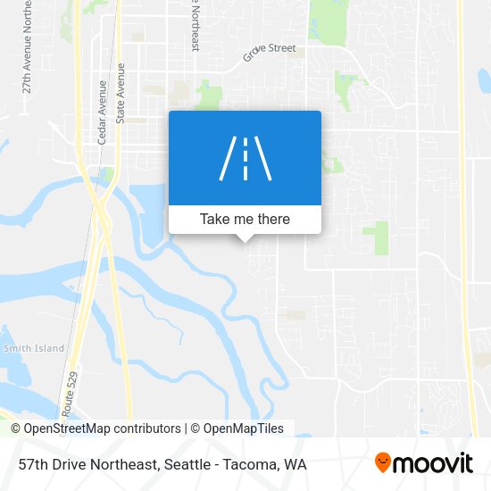 57th Drive Northeast map