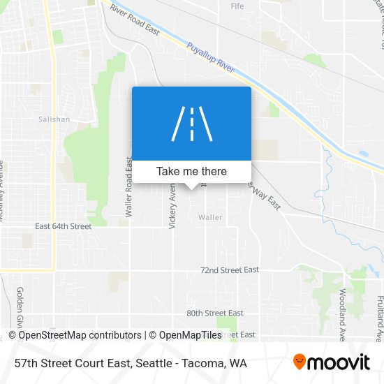 Mapa de 57th Street Court East