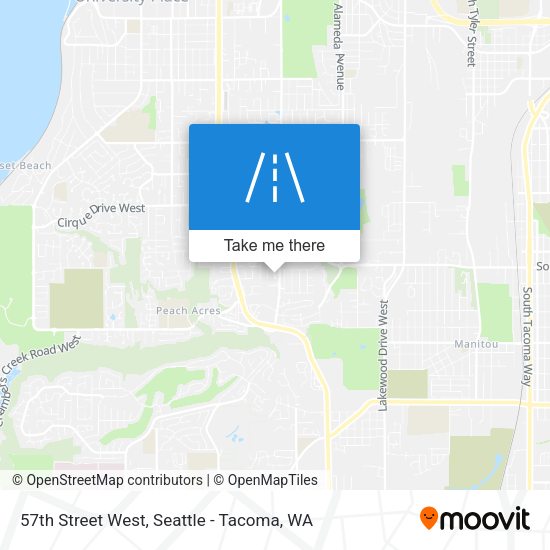 57th Street West map