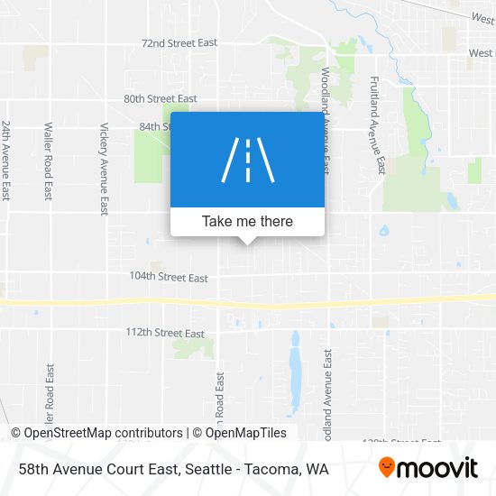 Mapa de 58th Avenue Court East