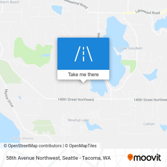 Mapa de 58th Avenue Northwest