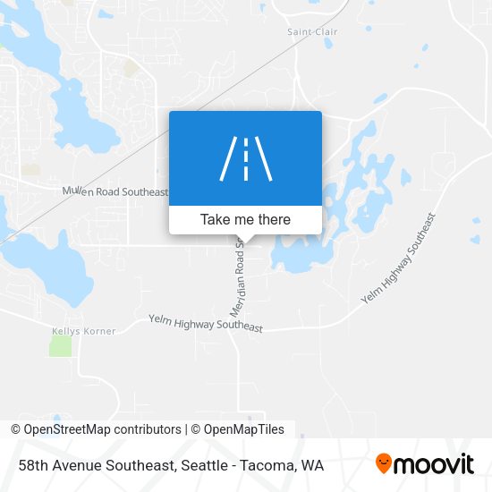 58th Avenue Southeast map